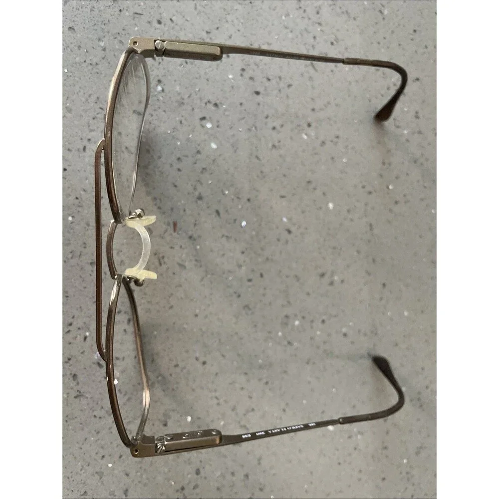Safilo Elasta 3069 E98 Eyeglasses FRAMES ONLY 57-18-145 Bronze Aviator Italy